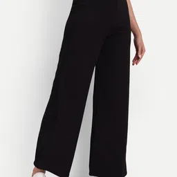 BROADSTAR Women Smart Loose Fit High-Rise Easy Wash Trousers-picture-39