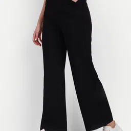 BROADSTAR Women Smart Loose Fit High-Rise Easy Wash Trousers-picture-37