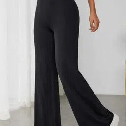 BROADSTAR Women Smart Straight Fit High-Rise Easy Wash Parallel Trouser-picture-29