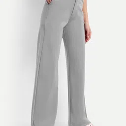 Next One Women Smart Loose Fit High-Rise Easy Wash Parallel Trousers image 1