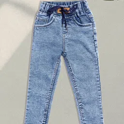 A-Okay Kids High-Rise Light Fade Clean Look Cotton Denim Jogger-picture-7
