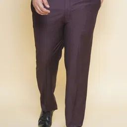 John Pride Men Easy Wash Pure Cotton Formal Trousers-picture-26