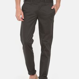 t-base Men Charcoal Easy Wash Trousers-picture-23
