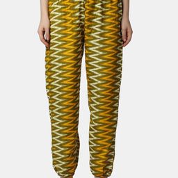 Popwings Women Geometric Printed Relaxed Loose Fit Easy Wash Trousers-picture-44