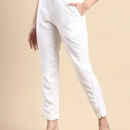 De Moza Women High-Rise Cigarette Trousers image 2