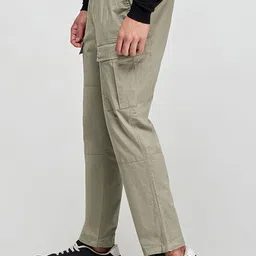 Red Flame Men Slim Fit Cargos Trousers image 5