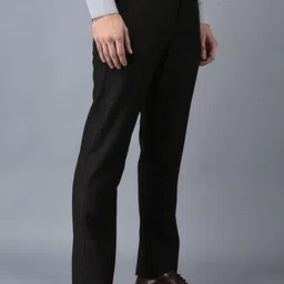 CANOE Men Checked Smart Easy Wash Formal Trousers image 2