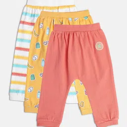 MINI KLUB Boys Pack Of 3 Conversational Printed Pure Cotton Joggers-picture-30