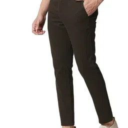 Basics Men Tapered Fit Mid-Rise Cotton Trouser image 2