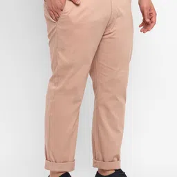 Urbano Plus Plus Size Men Mid-Rise Pure Cotton Chinos Trousers image 4