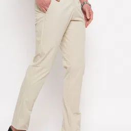 Duke Men Cotton Mid-Rise Slim Fit Trousers image 2