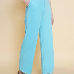 BAESD Women Relaxed Mid-Rise Trousers image 2