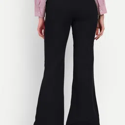 Next One Women Relaxed Flared High-Rise Non Iron Bootcut Trousers image 2