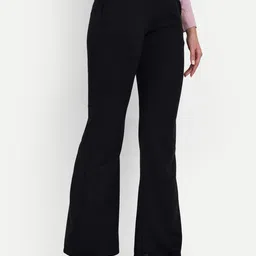 Next One Women Relaxed Flared High-Rise Non-Iron Bootcut Trousers image 2
