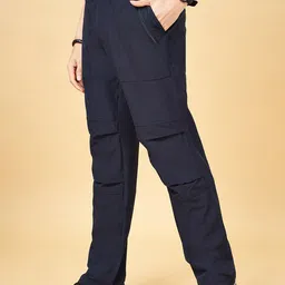 YU by Pantaloons Men Mid-Rise Trousers image 2