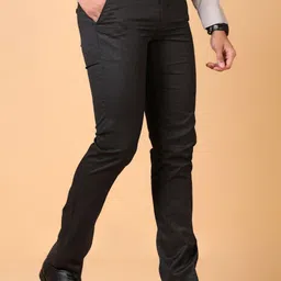 J White by Vmart Men Cotton Regular Fit Formal Trousers image 3