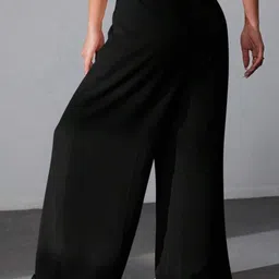 Next One Women Smart High-Rise Easy Wash Parallel Trousers Trouser image 3