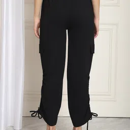 NEUDIS Women Cargos Mid-Rise Trousers image 3