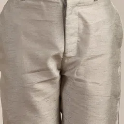 Manyavar Boys Mandarin Collar Straight Kurta And Trousers With Jacket image 3