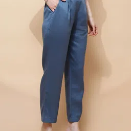 Global Republic Tailored Pleated High Waist Elasticated Regular Trousers image 5