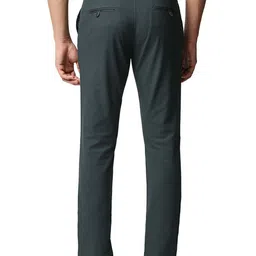 Basics Men Mid-Rise Flat-Front Cotton Tapered Fit Chinos Trousers image 3