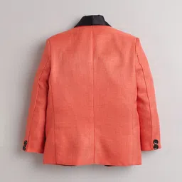 Jeetethnics Boys Shawl Collar Silk Cotton Tuxedo 3 Piece Suit image 2