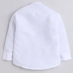 BAESD Boys Checked Long Sleeves Shirt With Trousers Cap Bow & Suspenders image 3