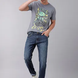 YOVISH Men Blue Tailored Tapered Fit Jeans image 2