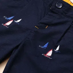 One Friday Boys Printed Smart Cotton Regular Trousers image 2