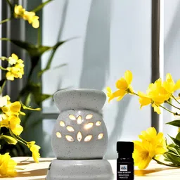 Shree Murti White Ceramic Aroma Oil Diffuser 10 ml image 2