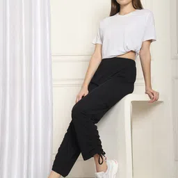 NEUDIS Women Cargos Mid-Rise Trousers image 4