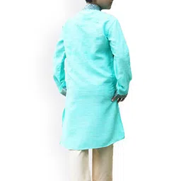 Manyavar Boys Straight Kurta With Churidar image 2