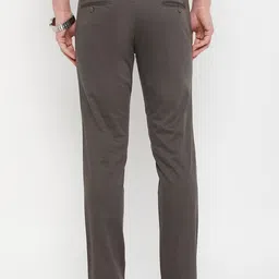 Duke Men Cotton Mid-Rise Slim Fit Trousers image 4