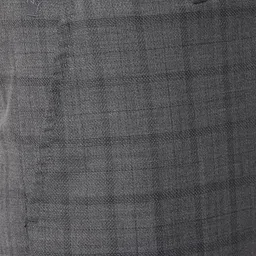Louis Philippe Gods & Kings Men Grey Checked Formal Trousers image 5