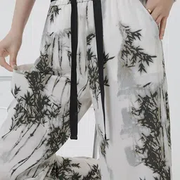 LULU & SKY Women Straight Fit High-Rise Trousers image 2