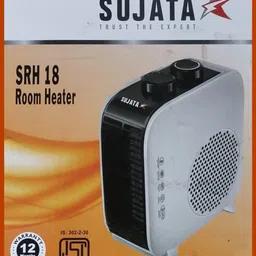 sujata Heater For Room in Winter & Bedroom ! 1000W & 2000W ! Hot Air Blower, 2300 RPM Fan Room Heater image 2