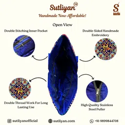 sutliyan Women Blue Shoulder Bag image 4