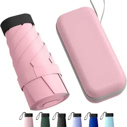 dexter Travel Mini UV Protection Umbrella with Case, Manual Open 6 Ribs Sun & Rain Umbrella-picture-12