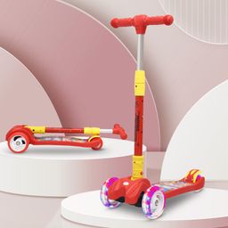 r for rabbit Road Runner Scooter for Kids of 3 to14 Years Age 3 Level Adjustable Height (Red)-picture-15