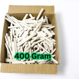 xxy Premium 400g White Chalk – Dust-Free, Non-Toxic Classroom Chalk WHITE CHALK SLATE PENCIL image 1