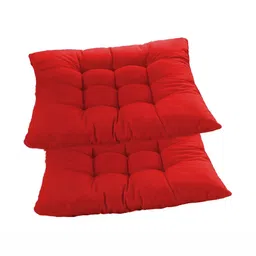Mom's Moon Red 2 Pieces Square Shaped Chair Pads-image-61