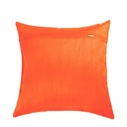 ANS Orange & Green Set of 2 Floral Square Cushion Covers image 3