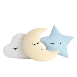 STYBUZZ Kids Pack Of 3 Cloud Moon Star Crib Cushions image 5