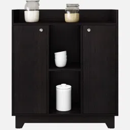 crystal furnitech Mesa Wood Cabinet in Wenge Finish image 4