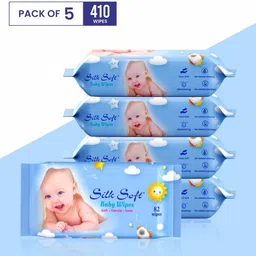 silk soft Baby wet wipes 82 pulls without lid PACK OF 5-picture-15