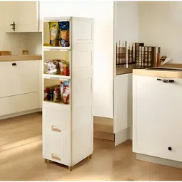 surety for safety 5 Multipurpose Storage Organizer Home(White) Plastic Kitchen Trolley-picture-10