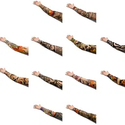 Aadishwar Creations Tattoo6 Nylon Arm Warmer-image-13