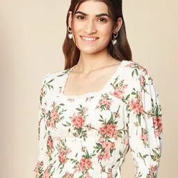 20Dresses Floral Print Square Neck Top-picture-34