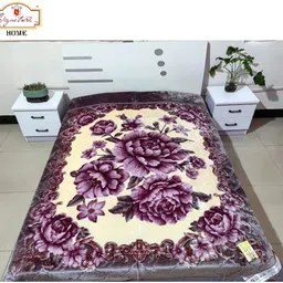 signature Floral Single Mink Blanket for Heavy Winter image 4