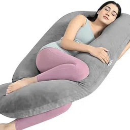 battop ULTRA SOFT J SHAPE Microfibre Solid Pregnancy Pillow Pack of 1-picture-28